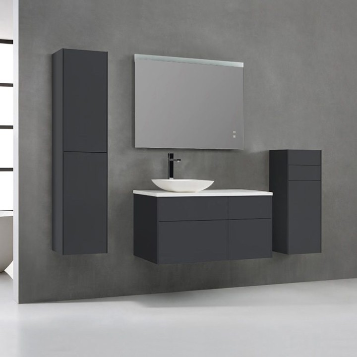 Koupelnový nábytek – set StoneArt Venice VE-1010pro-2 tmavě šedý 100×52 levé provedení