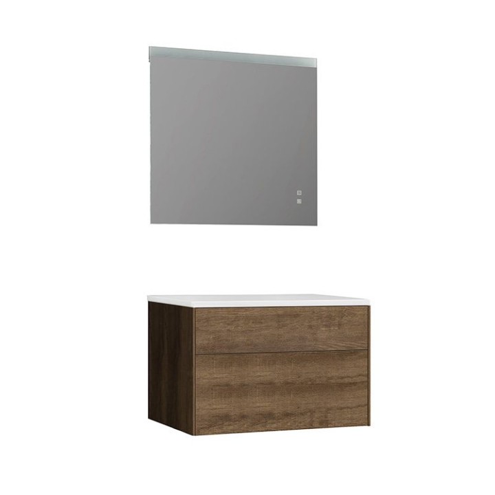 Koupelnový nábytek – set StoneArt Venice VE-0800pro dubový tmavý 80×52