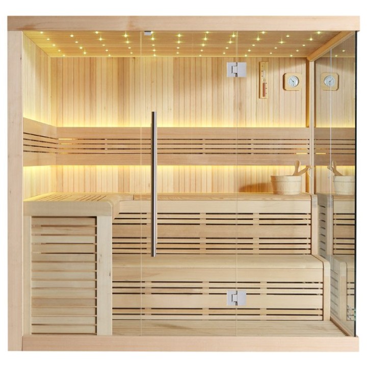 Finská sauna EAGO AWT E1115A hemlock 220×200 bez kamen