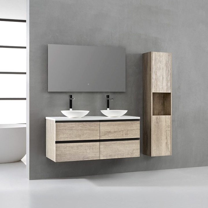Koupelnový nábytek – set StoneArt Monte Carlo MC-1200pro-4 dubový světlý 120×52