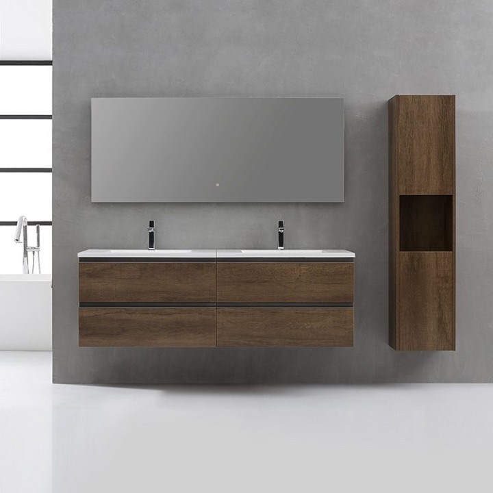 Koupelnový nábytek – set StoneArt Monte Carlo MC-1600 dubový tmavý 160×52