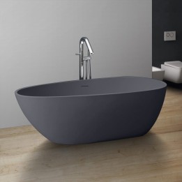 Volně stojící vana StoneArt BS-525 betonově šedá 185×83 matná