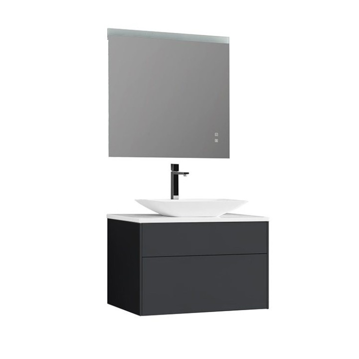 Koupelnový nábytek – set StoneArt Venice VE-0800pro-1 tmavě šedý 80×52