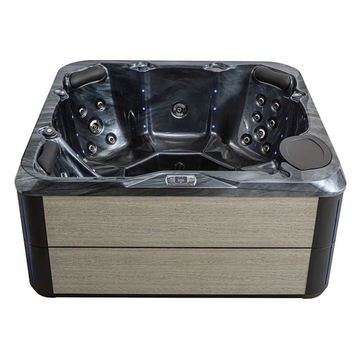 Venkovní vířivka EAGO AWT IN-801 eco CloudyBlack 200×200 šedá