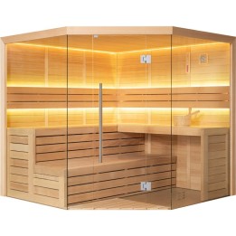 Finská sauna EAGO AWT E1611C hemlock 180×180 bez kamen