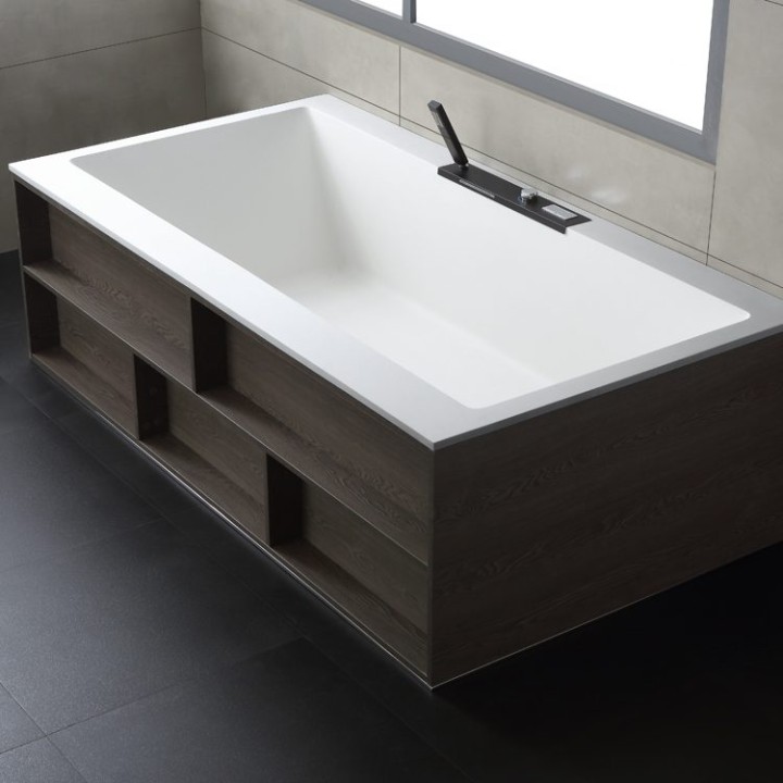 Volně stojící vana StoneArt BS-536 bílá 188×100 matná