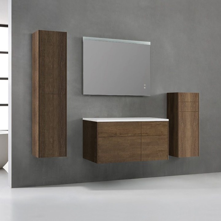 Koupelnová skříňka StoneArt Venice VE-1010pro dubová tmavá 100×52 levé provedení