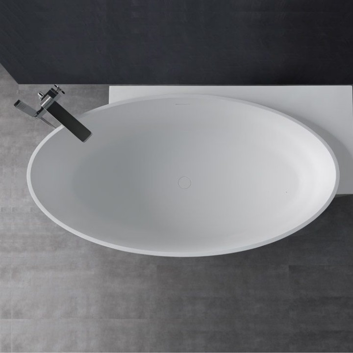 Volně stojící vana StoneArt BS-550 bílá 170×93 lesklá