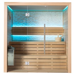 Finská sauna EAGO AWT E1604A červený cedr 200×160 9 kW TheWall