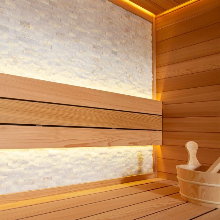 Finská sauna EAGO AWT E1604A červený cedr 200×160 bez kamen