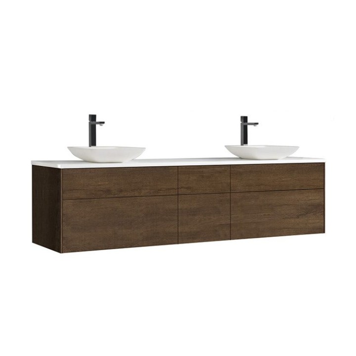 Koupelnová skříňka StoneArt Venice VE-2000pro-2 dubová tmavá 200×52