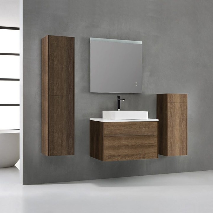 Koupelnová skříňka StoneArt Venice VE-0800pro-5 dubová tmavá 80×52