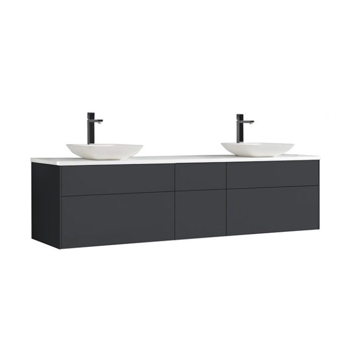 Koupelnová skříňka StoneArt Venice VE-2000pro-2 tmavě šedá 200×52