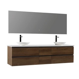 Koupelnový nábytek – set StoneArt Monte Carlo MC-2000pro-4 dubový tmavý 200×52
