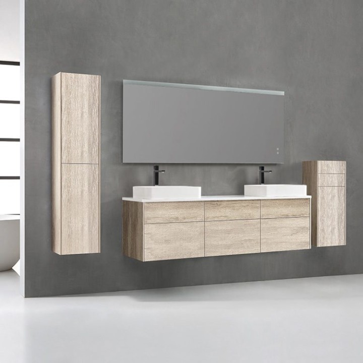 Koupelnová skříňka StoneArt Venice VE-1800pro-5 dubová světlá 180×52