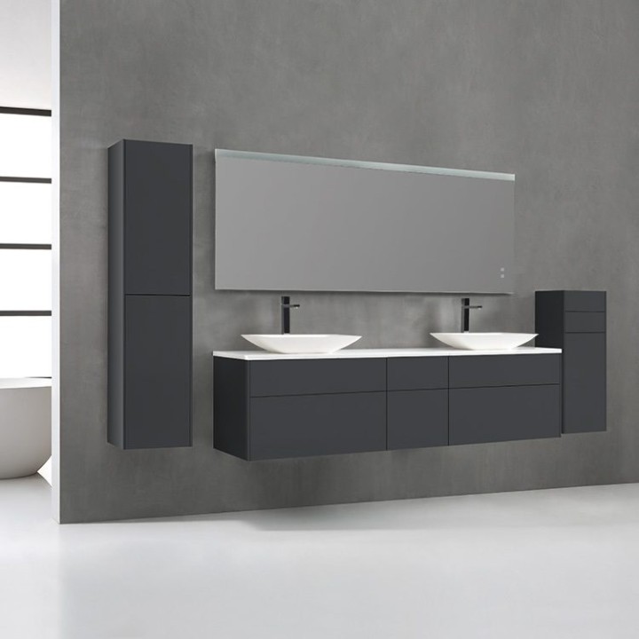 Koupelnová skříňka StoneArt Venice VE-2000pro-1 tmavě šedá 200×52