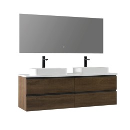 Koupelnový nábytek – set StoneArt Monte Carlo MC-1600pro-5 dubový tmavý 160×52