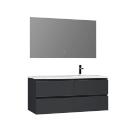 Koupelnový nábytek – set StoneArt Monte Carlo MC-1210 tmavě šedý 120×52 pravé provedení
