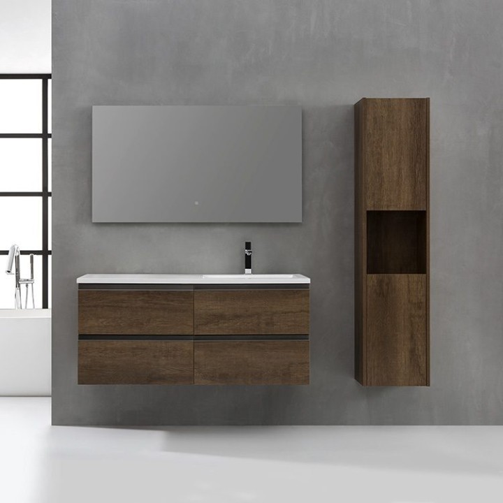 Koupelnový nábytek – set StoneArt Monte Carlo MC-1210 tmavě šedý 120×52 pravé provedení