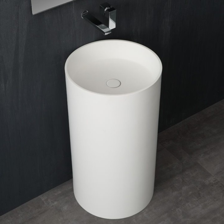 Volně stojící umyvadlo StoneArt LZ508 bílé 45×45 lesklé