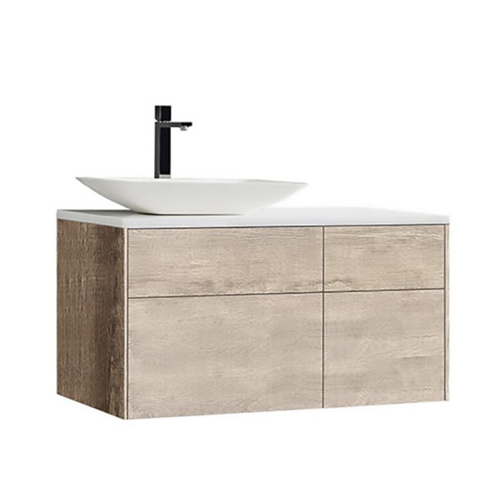 Koupelnová skříňka StoneArt Venice VE-1010pro-1 dubová světlá 100×52 levé provedení
