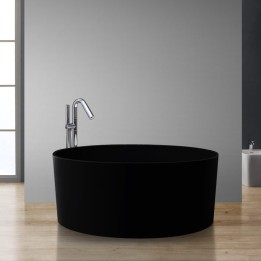 Volně stojící vana StoneArt BS-507 černá 150×150 matná