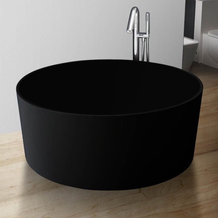 Volně stojící vana StoneArt BS-507 černá 150×150 matná