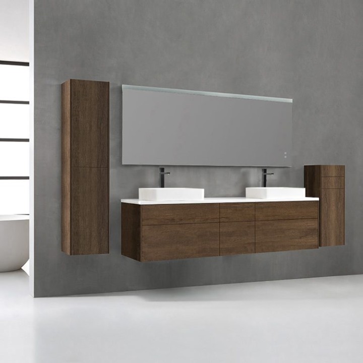 Koupelnový nábytek – set StoneArt Venice VE-2000pro-5 dubový tmavý 200×52