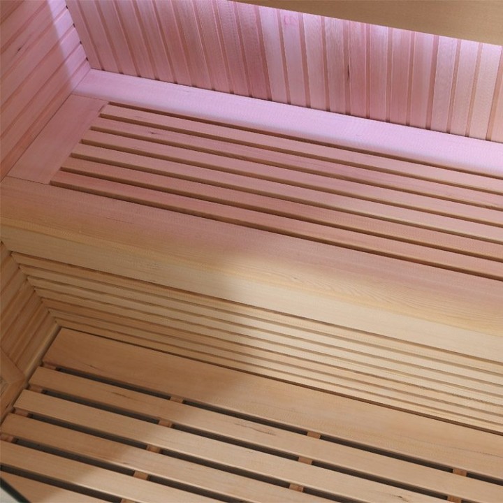 Finská sauna EAGO AWT E1113C hemlock 120×105 bez kamen