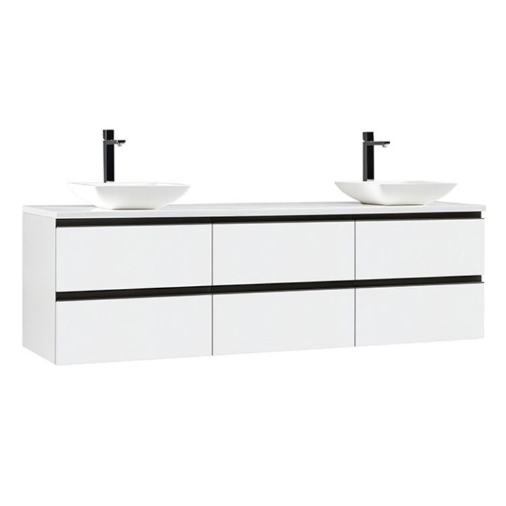 Koupelnová skříňka StoneArt Monte Carlo MC-1800pro-2 bílá 180×52
