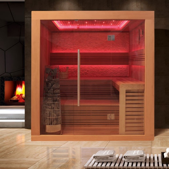 Luxusní finská sauna Bellagio EOSPA E1241C Kiwi 180x170x216