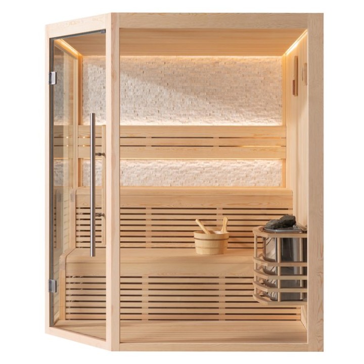 Finská sauna EAGO AWT E1811A borovice 180×180 bez kamen