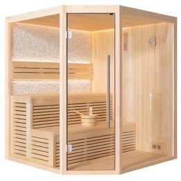 Finská sauna EAGO AWT E1811XL borovice 200×200 bez kamen