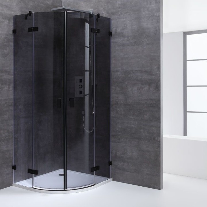 Sprchový kout EAGO AWT LAR1001-B černý 100×100