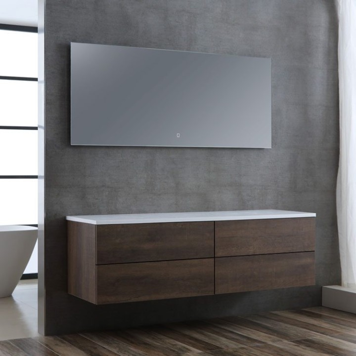 Koupelnová skříňka StoneArt Brugge BU-1601pro dubová tmavá 160×50