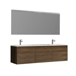 Koupelnový nábytek – set StoneArt Venice VE-1800-I dubový tmavý 180×52