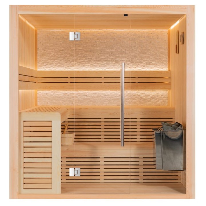 Finská sauna EAGO AWT B1812B borovice 200×180 9 kW Viking Bi-O