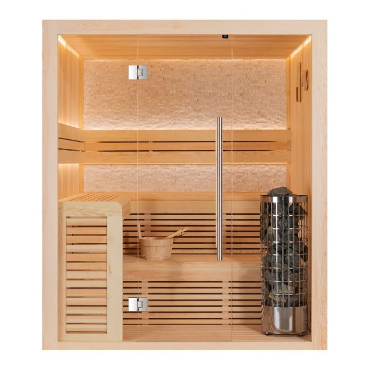 Finská sauna EAGO AWT E1812C borovice 180×160 9 kW Cilindro