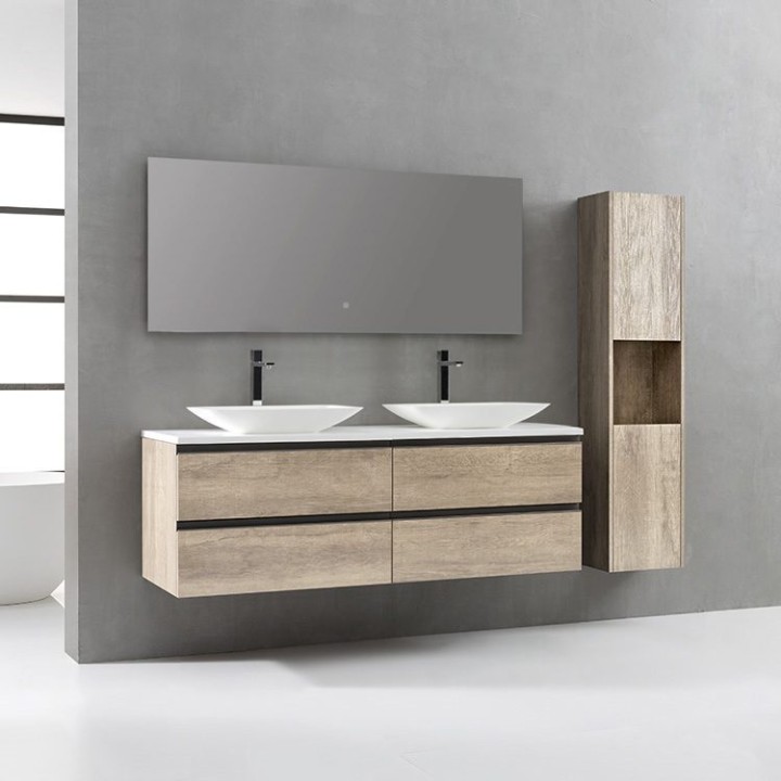Koupelnová skříňka StoneArt Monte Carlo MC-1600pro-1 dubová světlá 160×52