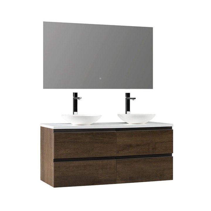 Koupelnový nábytek – set StoneArt Monte Carlo MC-1200pro-4 dubový tmavý 120×52