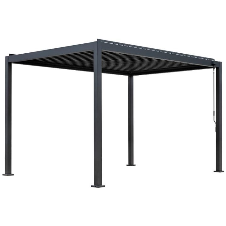 Pergola EAGO AWT P2-3B basic antracitová 3x4m s Handkurbel
