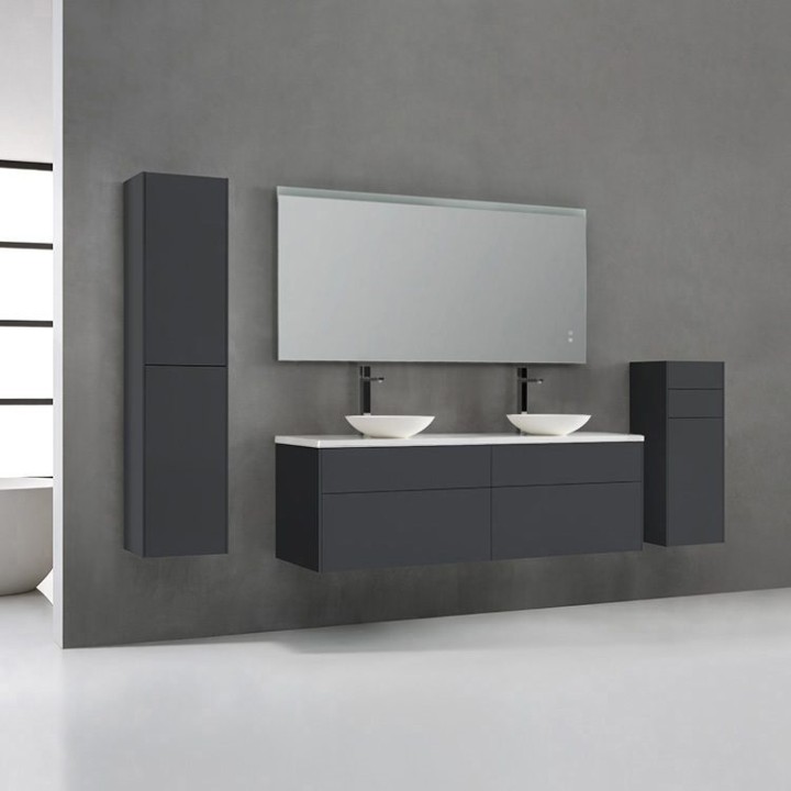Koupelnová skříňka StoneArt Venice VE-1600pro-4 tmavě šedá 160×52