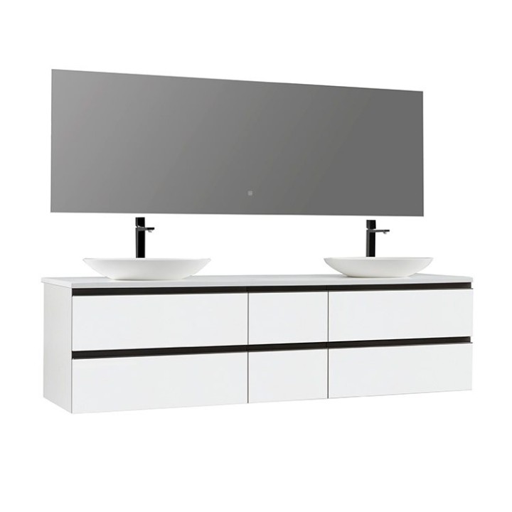 Koupelnový nábytek – set StoneArt Monte Carlo MC-2000pro-3 bílý 200×52
