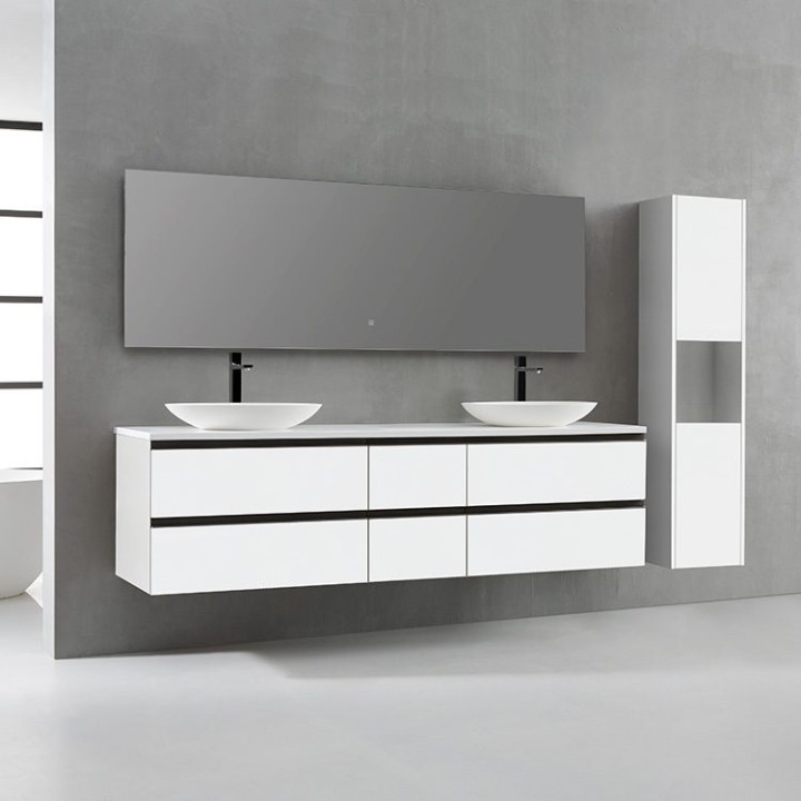 Koupelnový nábytek – set StoneArt Monte Carlo MC-2000pro-3 bílý 200×52