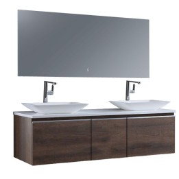 Koupelnový nábytek – set StoneArt Milano ME-1600pro-1 dubový tmavý 160×45