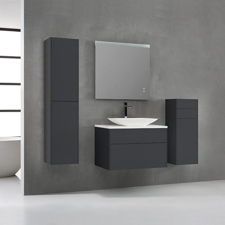 Koupelnová skříňka StoneArt Venice VE-0800pro-1 tmavě šedá 80×52