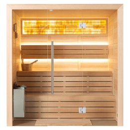 Finská sauna EAGO AWT B1624A hemlock 200×160 9 kW TheWall Bi-O