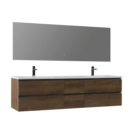 Koupelnový nábytek – set StoneArt Monte Carlo MC-2000 dubový tmavý 200×52