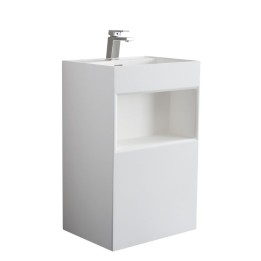 Volně stojící umyvadlo StoneArt LZ517 bílé 50×45 matné