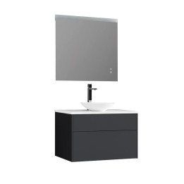 Koupelnový nábytek – set StoneArt Venice VE-0800pro-4 tmavě šedý 80×52